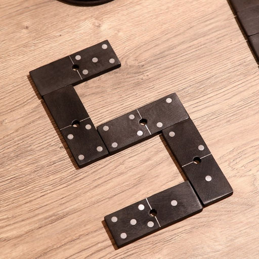 Игра настольная «Домино», 14×14×30 см, манговое дерево