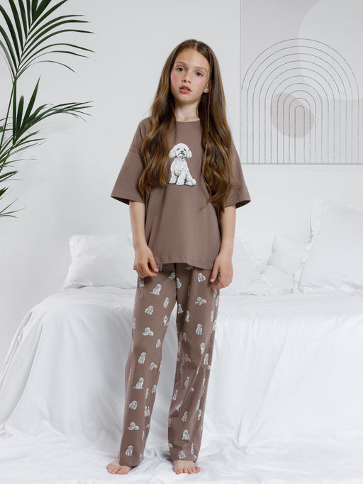 Пижама Crockid МП 1657 капучино хлопок  фото 6