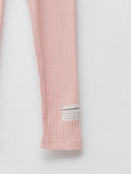 Beli Lastikli Bask?l? K?z ?ocuk Uzun Tayt - Waikiki фото 3