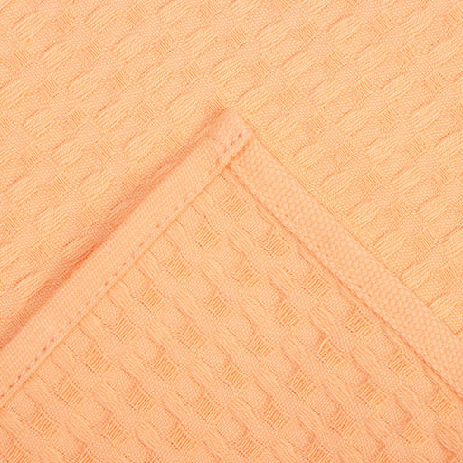 Цена за 2 шт. Набор кухонных полотенец «Доляна», коралловый, 35×60 см-2 шт., 100% хлопок, вафля, 220 г/м²