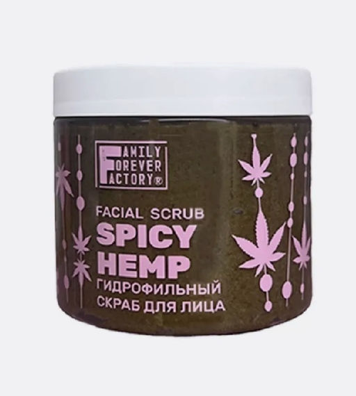 Family Forever Organic Boom Скраб для лица Гидрофильный "Конопляный-пряный" 200мл