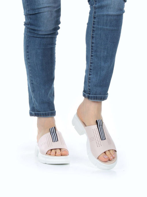 08-PED123-2 PINK Босоножки женские (натуральная кожа) - Фабричный китай фото 3