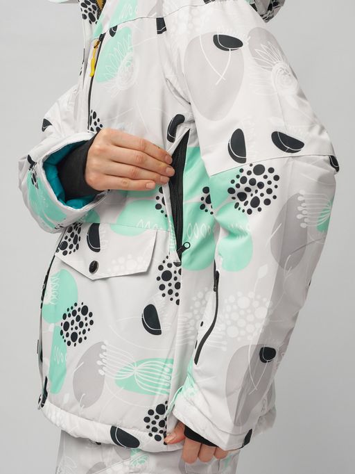 Горнолыжный костюм женский серого цвета 02302-1Sr - Chunmai фото 12