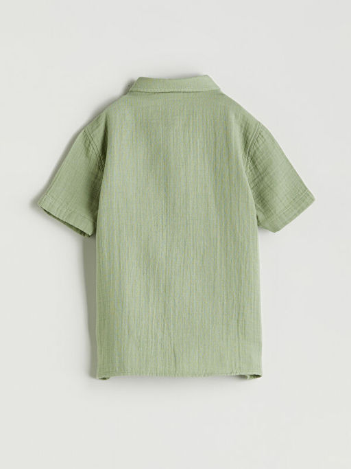 Basic Pamuklu Erkek ?ocuk G?mlek