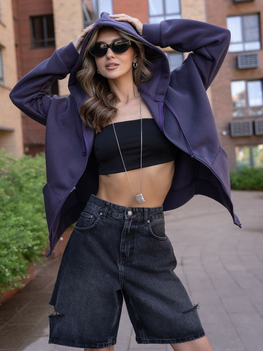 Толстовка жен.арт.286/2-8,фиолетовая - Binita фото 2