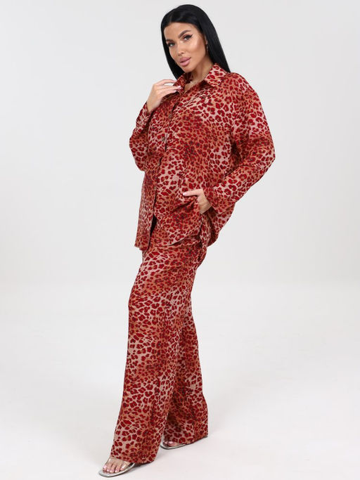 533 ЖЕНСКИЙ КОСТЮМ (брюки) (Бордовый) - А-дина фото 4