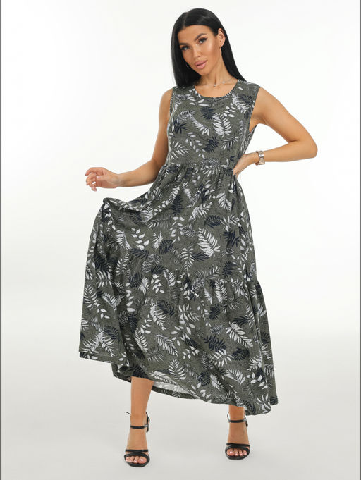 Нежность сарафан женский (хаки) - Lovetex фото 90