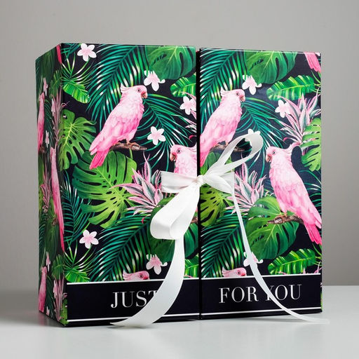 Коробка подарочная Тропики, 29,5 29,5 14,5 см - Дарите счастье фото 2