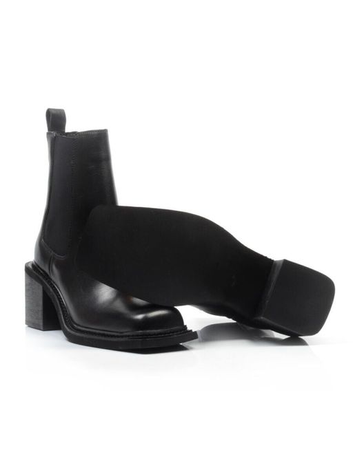 01-E21B-1A BLACK Ботинки демисезонные женские (натуральная кожа, байка) - Фабричный китай фото 17