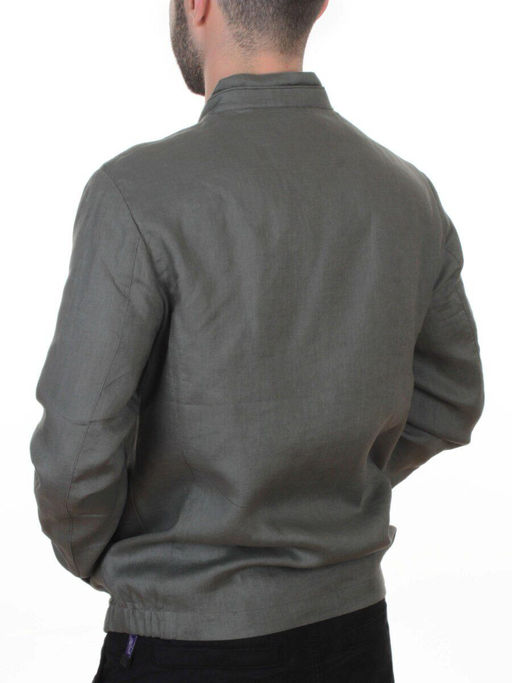 5886 GREY/GREEN Ветровка мужская DSG DONG (100% лён) - Fashion фото 4