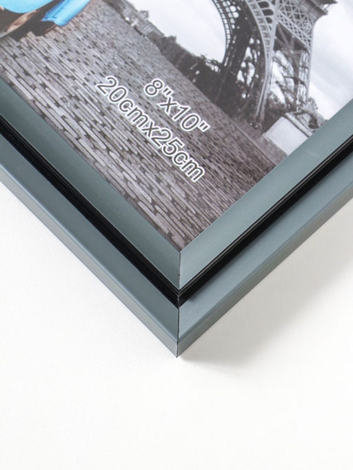 Фоторамка пластик 20х25 см "Остин" серый графит 23,5х18,5х1,5 см