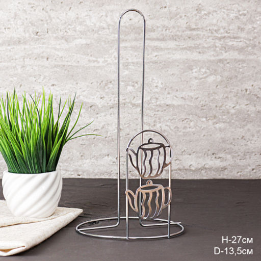 Держатель для бумажных полотенец металл Чайничек / BT-130 /уп 300/ - Галеонтрейд фото 2