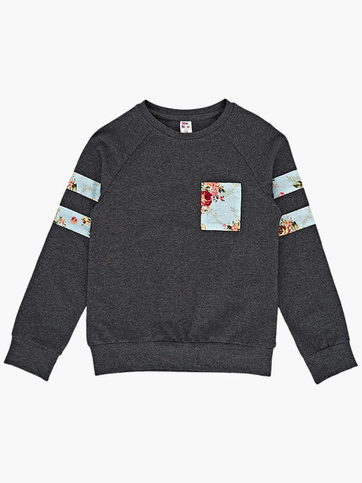 Футболка (лонгслив) UD 7376 черный меланж - Mini maxi фото 2