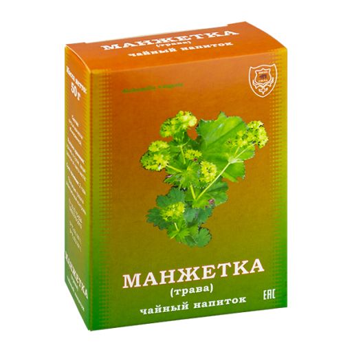 Манжетка, трава чайный напиток, 50 г, коробочка