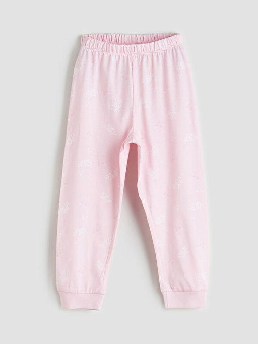 Bask?l? K?z ?ocuk Pijama Tak?m