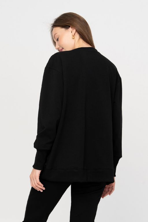 Джемпер женский 404L3-WB черный - Solo mio фото 7