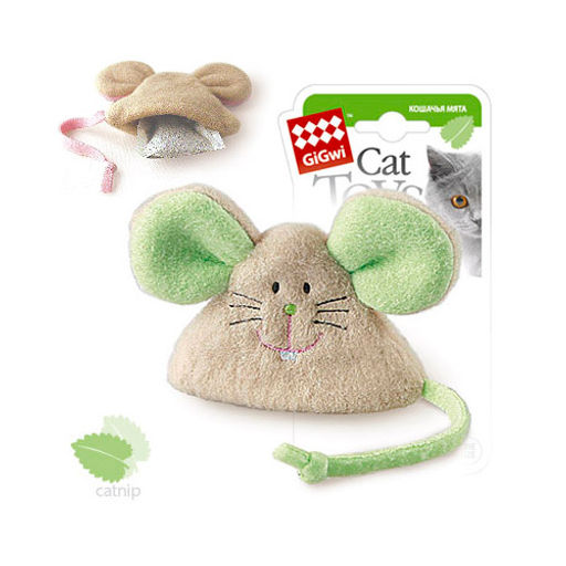 75041 Игрушка для кошек Мышка с кошачьей мятой 8см, серия CATCH & SCRATCH