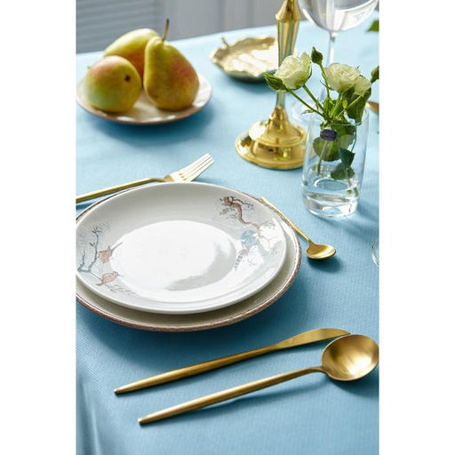 Скатерть Этель Cozy 150*220 +/-3см, цв.серо-синий, пл. 192 г/м2, хл с ВГМО  фото 10