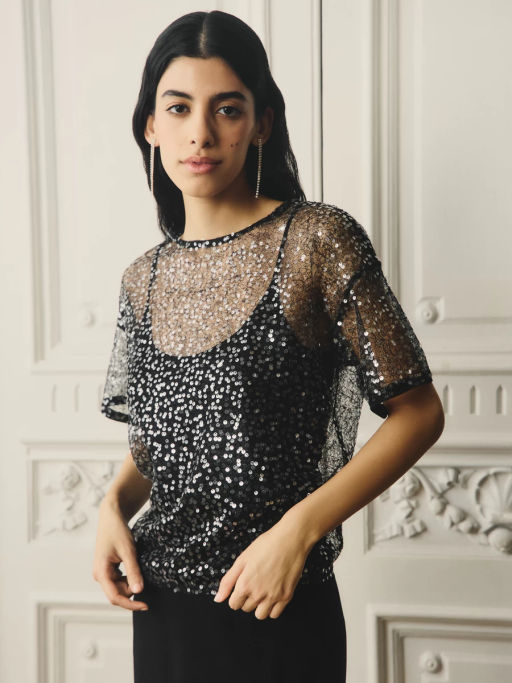 Топ из пайеток / Zarina