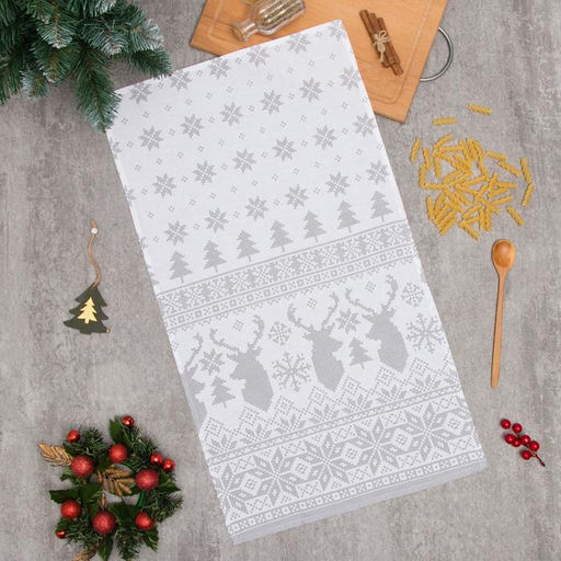 Цена за 2 шт. Полотенце Доляна Сканди стиль 40х70 см, 100% хлопок, 164 г/м2