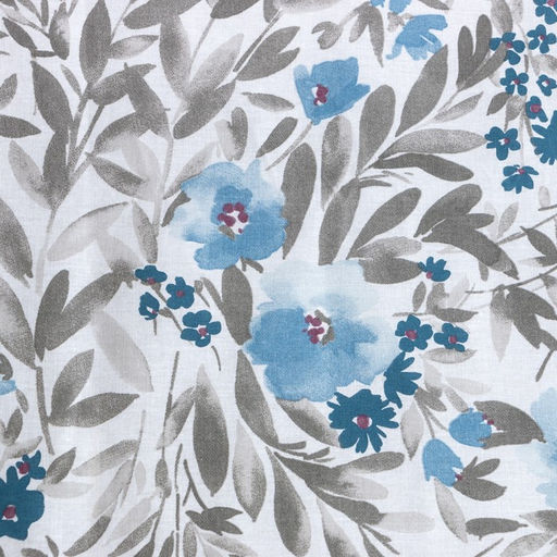 Постельное бельё Этель 1,5 сп Фиалки 143х215 см, 150х214 см, 70х70 см 2 шт, бязь, 125 г/м2  фото 3