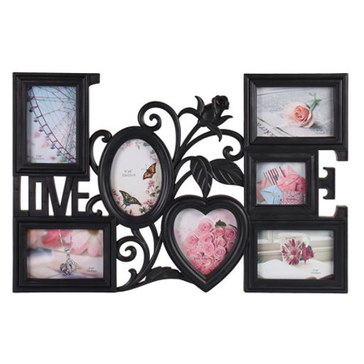 Фоторамка коллаж 62х42 см / F-20 /уп 16/ 7 фото (Черный) - Галеонтрейд фото 6