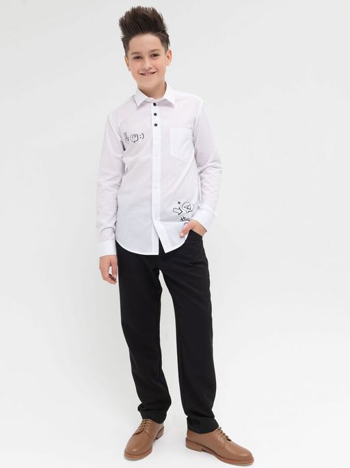 PELICAN, сорочка верхняя для мальчиков, Белый