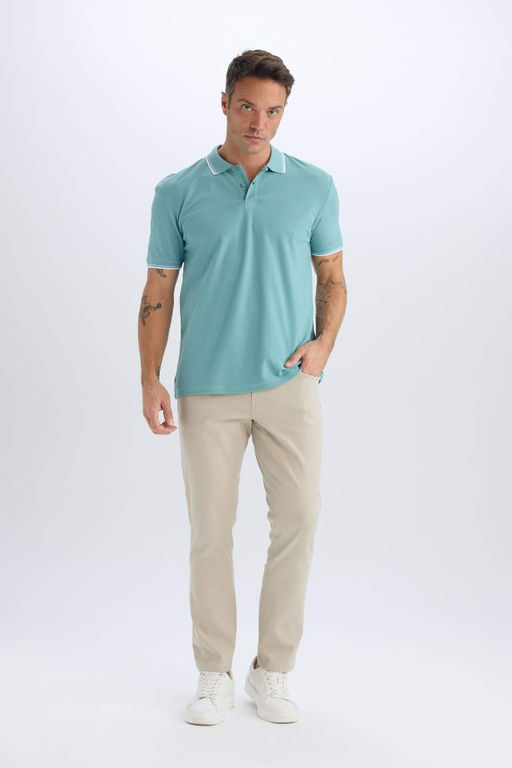Chino Kanvas Pantolon Slim Fit Dar Kesim Cepli Duz Paca - Defacto фото 3