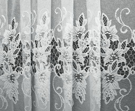 Готовые шторы арт. 214610/160, благородная белоснежная занавеска, размеры:160 см высота х 300 см ширина, на универсальной ленте - Firanka фото 4
