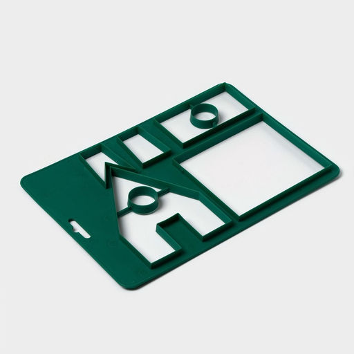 Форма для печенья новогодняя Доляна «Пряничный домик», пластик, 28×19 см, зелёная