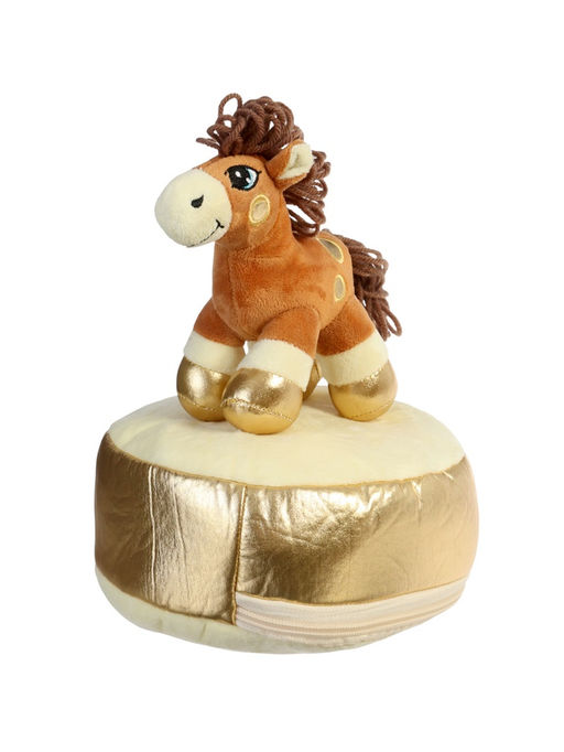 Мягкая игрушка - конфетница Веселая лошадка, 21 см