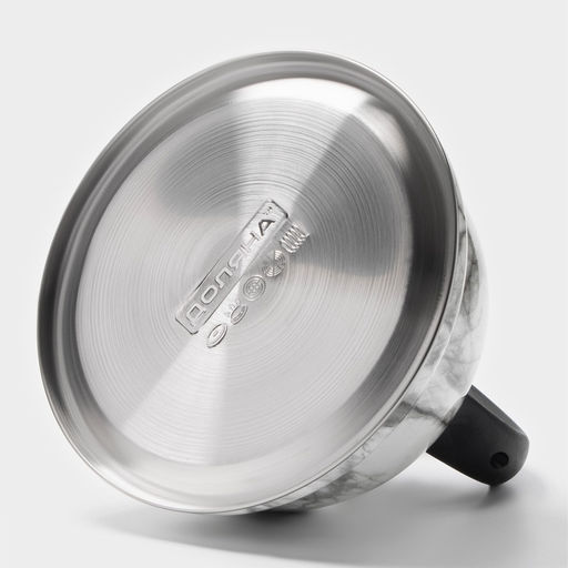 Чайник Доляна «Каррар», 2.8 л, со свистком, нержавеющая сталь, серый