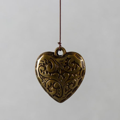 Музыка ветра «Ожерелье и сердце», металл, пластик, 4 трубки, 5 колокольчиков, 54 см