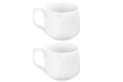 Набор 2 кружек 500 мл 13,5*10*9 см Птички на ветке, фарфор - Elan gallery фото 5