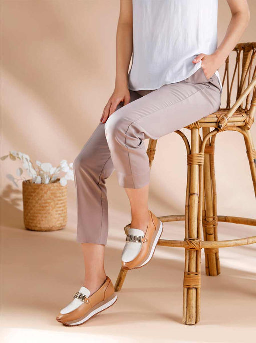 Туфли, цвета карамели-белые - Heine фото 7