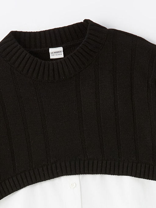 Bisiklet Yaka K?z ?ocuk Triko Kazak - Waikiki фото 2