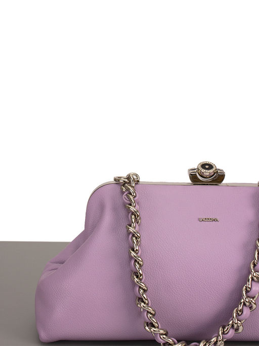 LACCOMA сумка Паола-Л815-фиалковый эко кожа хлопок фото 5