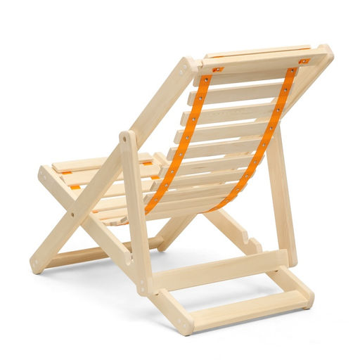 Шезлонг деревянный, складной, липа