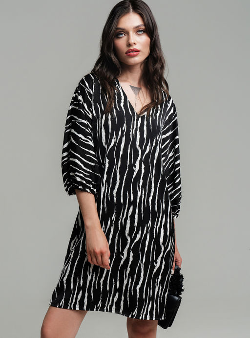 Платье шёлковое с цельнокроеным рукавом FVP001 - Sahar art lab фото 7