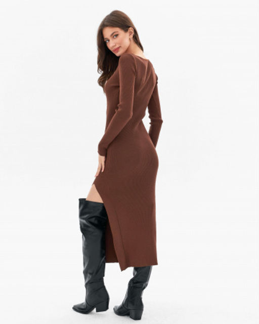 Платье Сьюзен (коричневый) - Nadi bordo фото 8