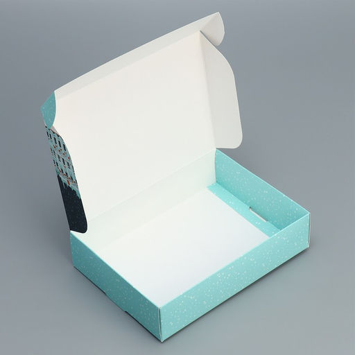 Цена за 2 шт. Коробка подарочная новогодняя складная «Город новогодний», 21 х 15 х 5 см