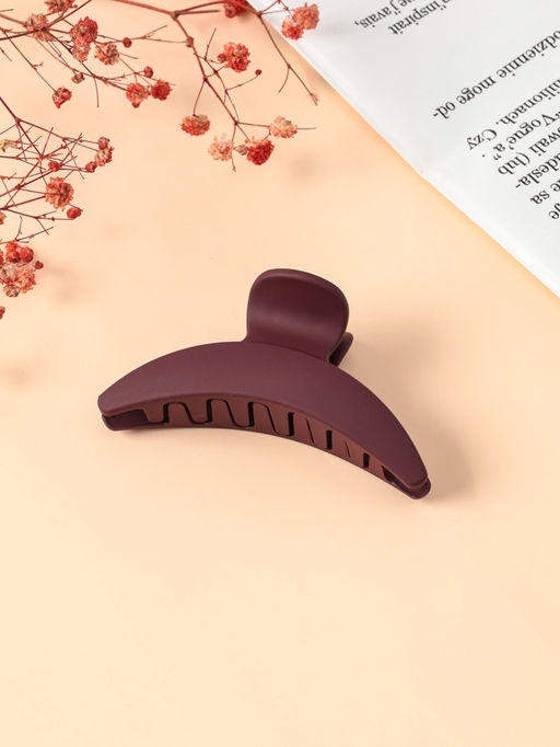 Цена за 12 шт. Крабик для волос «Леона», дуга классика матовый, 8 см, МИКС