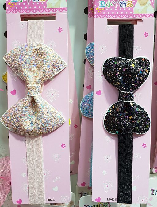 Патч с блестками 10*3 см Бантик (10 шт) SF-1873, шоколадный - No name фото 4