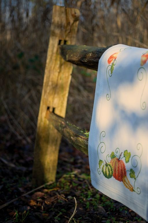 Набор для вышивания VERVACO PN-0013431 Дорожка. Тыквы 40 х 100 см