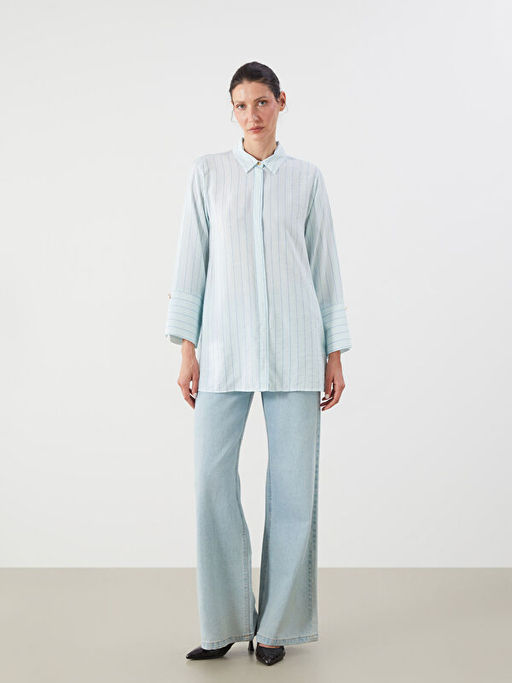 ?izgili Kad?n G?mlek Tunik