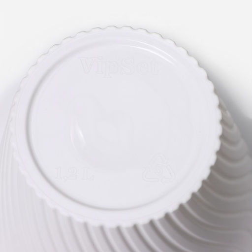 Цена за 2 шт. Кашпо для цветов со вставкой Луи, 1,2 л, цвет белый - Simaland фото 3