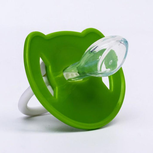 Соска - пустышка ортодонтическая, силикон, +6 мес., с колпачком Лягушка, цвет зелёный - Крошка я фото 5