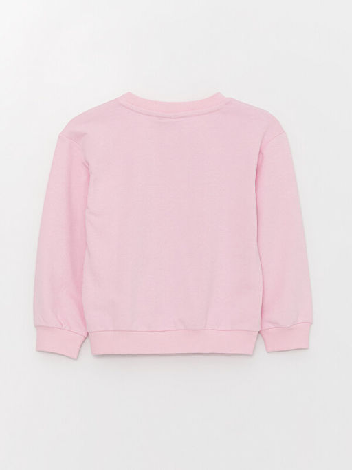 Bisiklet Yaka Princess Bask?l? Uzun Kollu K?z ?ocuk Sweatshirt - Waikiki фото 2