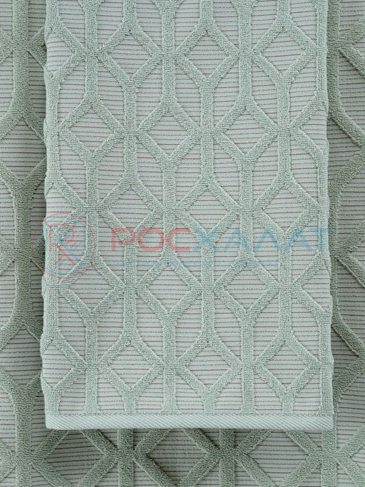 Махровое полотенце жаккардовое Полоса Ария оливковое ПМА-6595 (309) 70х140