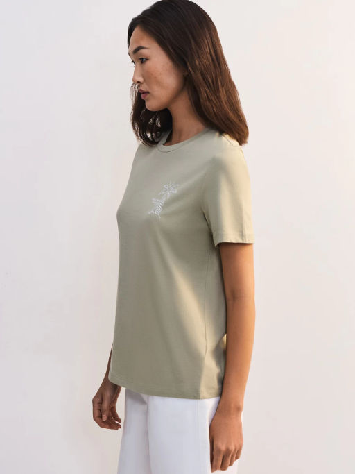 Футболка из хлопка с принтом ZR2605013411-12 / Zarina